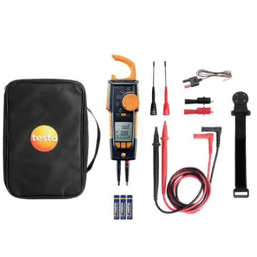 Amperomierz cęgowy z Bluetooth w zestawie testo 770-3 | 0590 7703 02